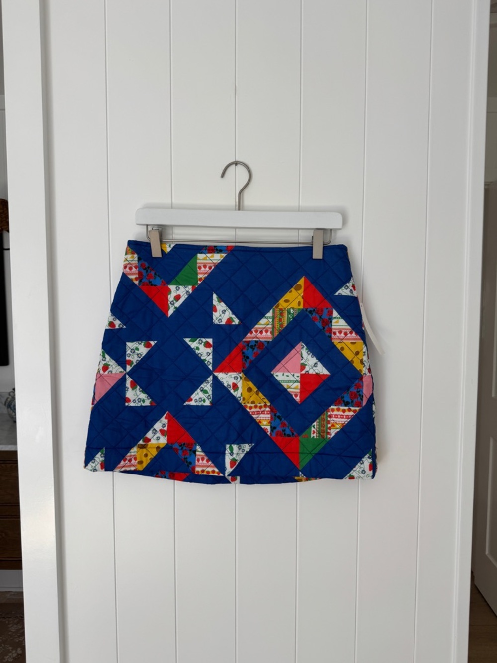 Lisa Says Gah Quilted Patchwork Mini Skirt